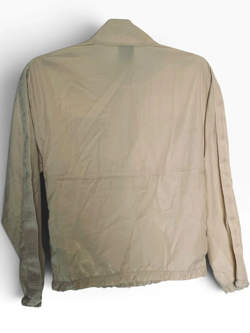Jordan Sand Windbreaker L Youth Jumpman Logo Nylon Jacket Streetwear Sporty